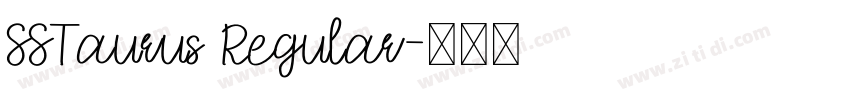 SSTaurus Regular字体转换